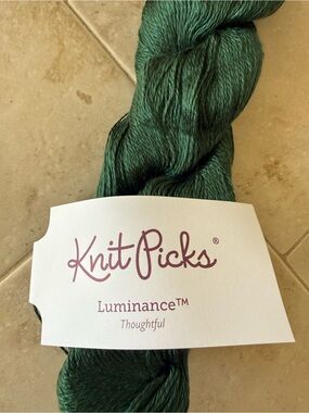 Knit Picks Luminance™ Silk Yarn in Deep Teal 1 Hank